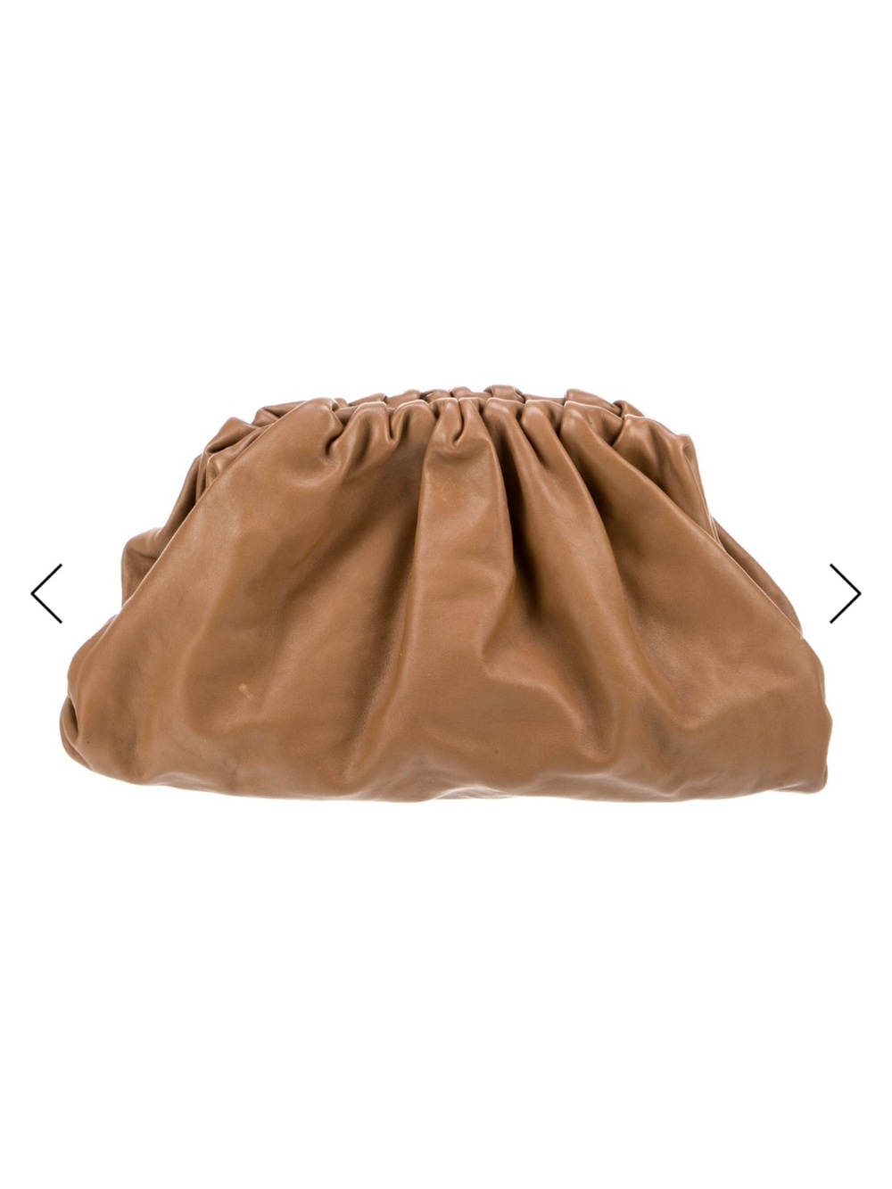 Bottega Veneta Pouch Clutch in Tan